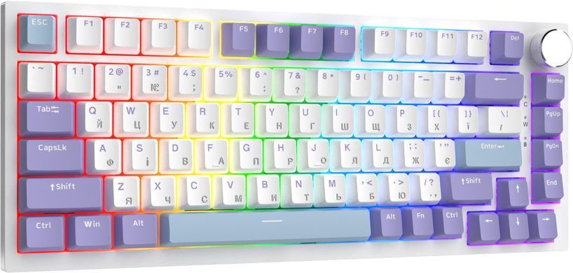 Клавіатура Ajazz AK820 Sea Salt Switch White USB-C (AK820-SS-PWB) [619471]