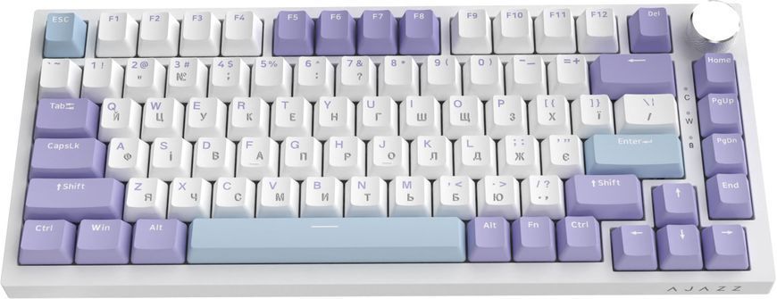 Клавіатура Ajazz AK820 Sea Salt Switch White USB-C (AK820-SS-PWB) [619471]