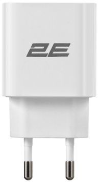 Зарядний пристрій мережевий 2E 25Вт USB-C PD, білий (2E-WC1USBC25W-W) [108375]