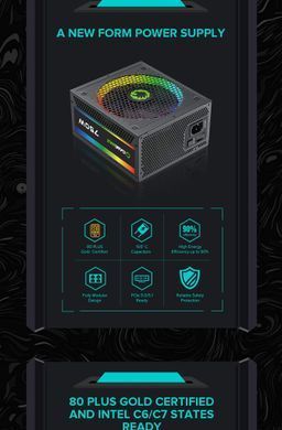 Блок живлення GAMEMAX (RGB 750 PRO (ATX3.1 PCIe5.1)) [303197]