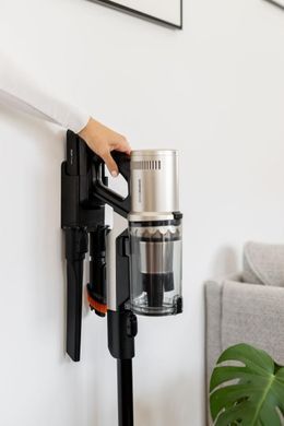 Пилосос Gorenje бездротовий, 125Вт, конт пил -0.6л, автон. робота до 60хв, HEPA, підсвічування, індикатор, турбощітка, матове золото (SVC259441NFGO) [114626]
