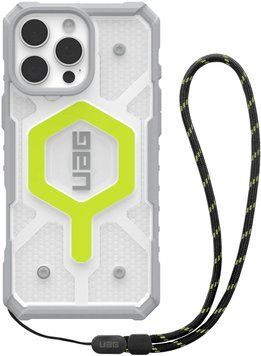 Чохол+ремінець UAG для iPhone 16 Pro Max, Pathfinder Clear Magsafe Bundle, Active Neon Lanyard (1144651BV01) [108265]