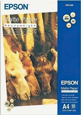 Папір Epson A4 Matte Paper-Heavyweight, 50арк. (C13S041256) [106511]