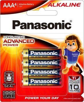 Батарейка Panasonic Alkaline Power лужна AAA блістер, 4 шт. (LR03T/4B) [115326]