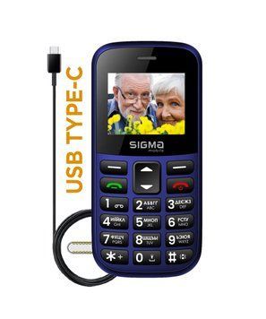 Мобільний телефон Sigma mobile Comfort 50 Easy Blue (4827798585238) [600358]