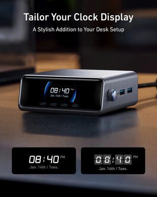 Мережевий зарядний пристрій Anker GaNPrime 250W 4xUSB-C PD, 2xUSB-A Black (A2345341) [618378]