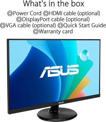 Монітор Asus 27" VA27DQFR D-Sub, HDMI, DP, MM, IPS, 100Hz, 1ms, AdaptiveSync (90LM06H1-B04370) [101050]