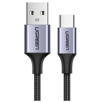 Кабель UGREEN US288 USB-A 2.0 to USB-C Cable Nickel Plating Aluminum Braid 1m (Black) (UGR-60126) [803352]