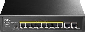 Комутатор Cudy, 8-Port Gigabit PoE+ Switch with 2 Gigabit Uplink Ports 120W (GS1010PE) [403230]