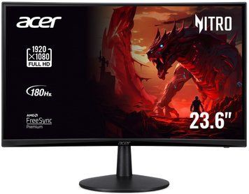 Монітор Acer 23.6" ED240QS3bmiipx 2*HDMI, DP, MM, VA, 180Hz, 1ms (UM.UE0EE.301) [112339]