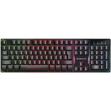 Клавіатура REAL-EL Gaming 8700 Black (EL123100015) [605935]