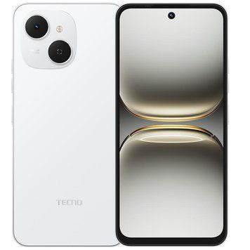 Смартфон Tecno Spark 40C (KM4k) 4/128GB Veil White (4894947093036) [613586]