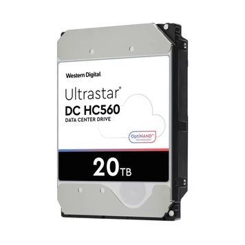 Запам&rsquo;ятовувальний пристрій на жорстких дисках (HDD) SATA 20TB 7200RPM 512MB DC HC560 WD (0F38785) [501495]