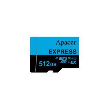 Карта пам'яті microSDXC (UHS-1 U3) Apacer Express 512Gb class 10 V30 A1 Read/Write:810/700 MB/sec (Compatible with Nintendo Switch 2) (AP512GMCEXG3X17-RA) [806418]