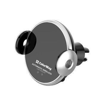 Бездротовий автомобільний зарядний пристрій ColorWay AutoSense Car Wireless Charger 2 10W Black (CW-CHAW035Q-BK) [618679]
