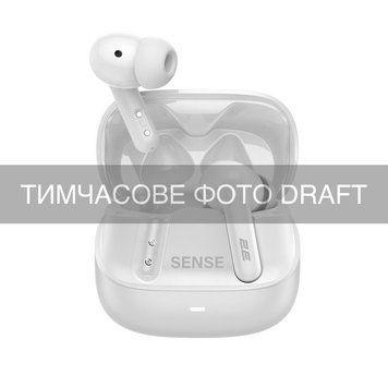 Навушники TWS 2E Sense, BT 5.4, ANC, IPX4, SBC, 6Mic, Touch control, білий (2E-EBTWS6WT) [114660]