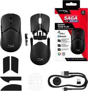 Миша HyperX Pulsefire Saga Pro Black (A2PB2AA) [614663]
