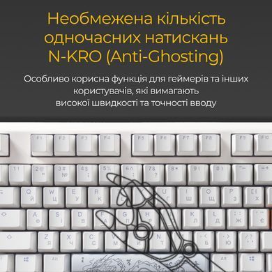 Клавіатура Ducky One 3 Cherry MX Brown RGB UA USB White (DKON2108ST-BUAPXPWWWSC1) [614123]