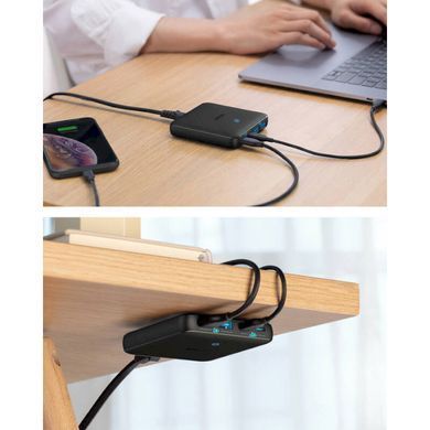 Мережевий зарядний пристрій Anker PowerPort 543 Atom III Slim Black, 45W USB Type-C + 20 W USB (A2046G12) [603240]