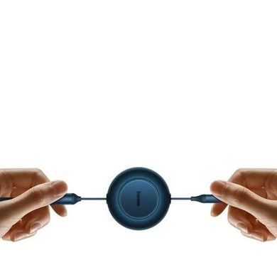 Кабель Baseus Bright Mirror 2 Series Retractable 3-in-1 Fast Charging Data Cable Type-C to M+L+C 100W 1.1m Blue (CAMJ010203) [802610]