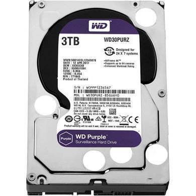 Накопичувач HDD SATA 3.0TB WD Purple 5400rpm 64MB (WD30PURX) Refurbished (WD30PURX_Ref) [608010]