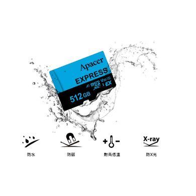 Карта пам'яті microSDXC (UHS-1 U3) Apacer Express 512Gb class 10 V30 A1 Read/Write:810/700 MB/sec (Compatible with Nintendo Switch 2) (AP512GMCEXG3X17-RA) [806418]