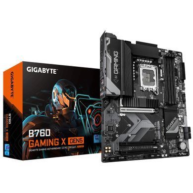 Материнська плата GIGABYTE B760 GAMING X GEN5 s1700 B760 4xDDR5 M.2 HDMI DP ATX (B760_GAMING_X_GEN5) [112882]
