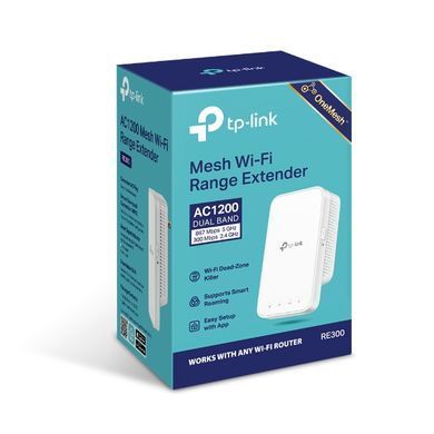 Розширювач покриття WiFi TP-LINK, AC1200, MESH (RE300) [104440]