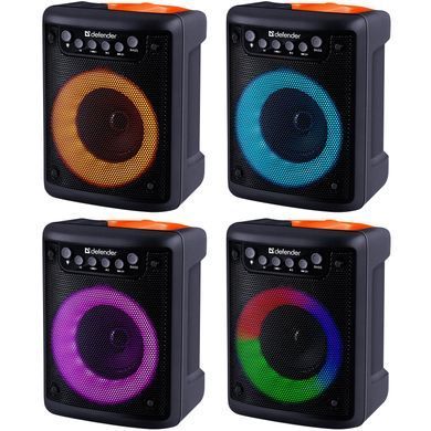 Акустична система 1.0 Defender Funky 10Вт, Light/BT/FM/USB/MIC/AUX (65053) [405285]