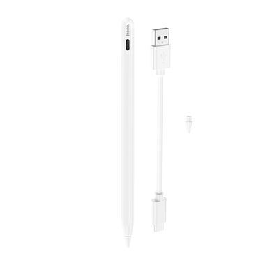 Стилус HOCO GM112 Intelligent anti-lost active capacitive pen with digital display pad dedicated White (6942007634588) [802644]