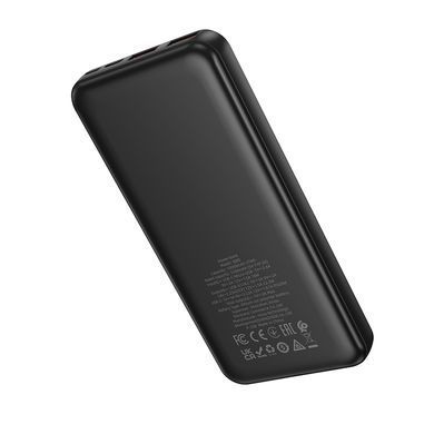 Зовнішній акумулятор BOROFONE BJ80 Clever 22.5W+PD20W fully compatible power bank(10000mAh) Black (6941991121593) [806368]