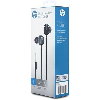 Гарнітура HP 3,5 мм Volume Control Black (DHE-7003) [401839]
