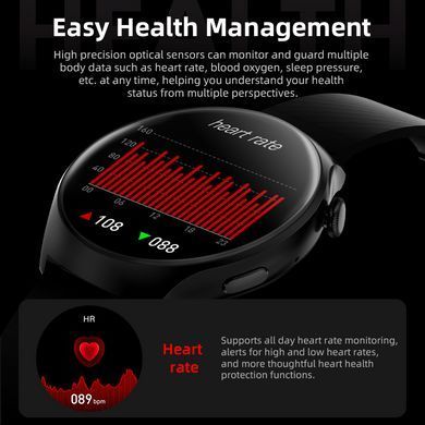 Смарт-годинник Howear Watch 4 Pro Amoled+IP67 Grey (HowearW4Grey) [802656]