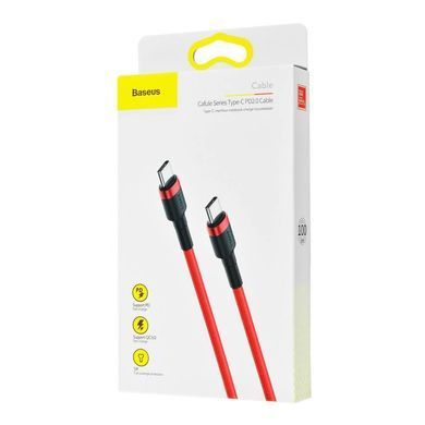 Кабель Baseus Cafule USB Cable Type-C-Type-C 3A 1m Red (CATKLF-G09) [802478]