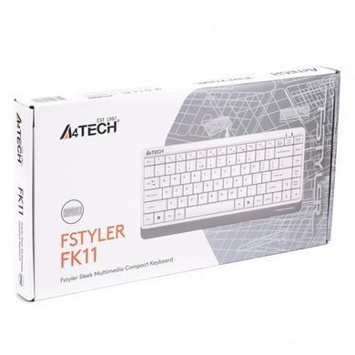 Клавіатура A4Tech FK11 White (FK11 USB (White)) [611302]