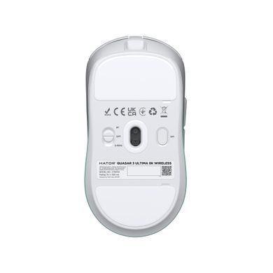 Миша бездротова Hator Quasar 3 Ultima 8K Wireless White/Mint (HTM761) [620043]