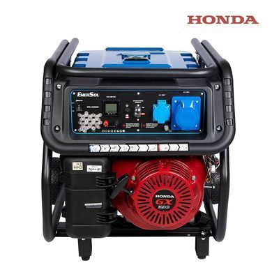 Генератор бензиновий EnerSol 230В 5/5.5кВт електростартер двигун Honda GX-390 89кг (EPG-5500SEH) [112353]
