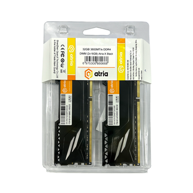 Оперативна пам'ять ATRIA (UAT43600CL18BK2/32) [301449]