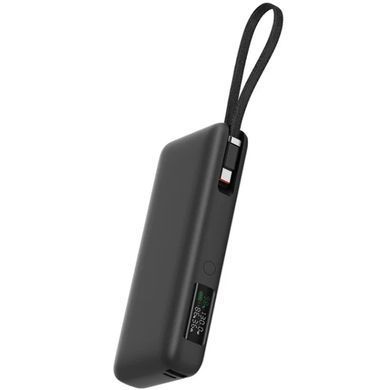 УМБ Acefast 20000mAh 130W PD,QC3.0 USB-A+USB-C In/Out,built-in cable M22 Gray (6974316283904) [403528]