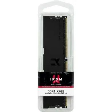 Модуль пам`яті DDR4 16GB/3600 Goodram Iridium Pro Deep Black (IRP-K3600D4V64L18/16G) [606155]