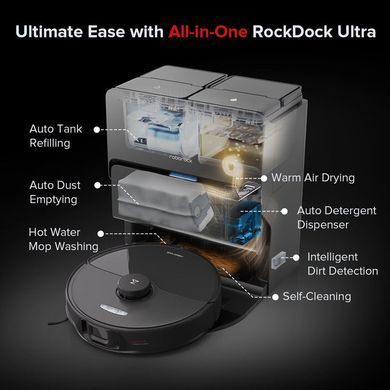 Робот-пилосос Roborock S8 Max Ultra Black (S8MU52-00) [610523]