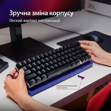 Клавіатура HyperX Origins 2 65 HX Red USB Black (B4QS3AA) [619014]