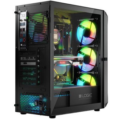 Корпус LogicConcept PORTOS MESH+GLASS ARGB fans 4x120mm BLACK без БЖ ATX (AT-PORTOS-10-0000000-0002) [404617]