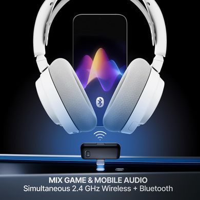 Ігрова гарнітура SteelSeries Arctis Nova 7 Gen 2 Wireless White /PC/PS/SW/MAC/MOB (61731) [404493]