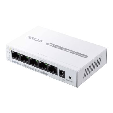 ASUS Комутатор ExpertWiFi EBP15 5xGE (4xPoE), 60Вт, Керований L2+ (90IG08D0-MO3B00)