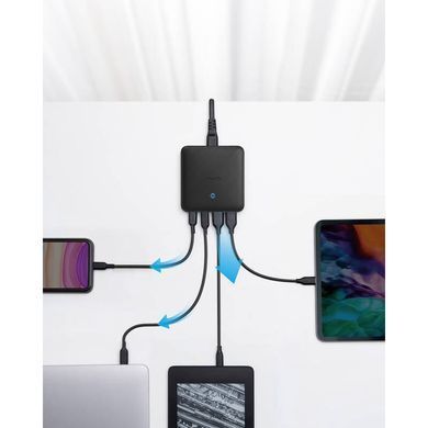 Мережевий зарядний пристрій Anker PowerPort 543 Atom III Slim Black, 45W USB Type-C + 20 W USB (A2046G12) [603240]