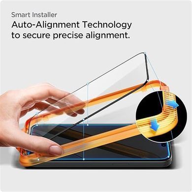 Захисне скло Spigen Glas.tR AlignMaster FC для Apple iPhone 15, Black, 2шт (AGL06906) [600659]