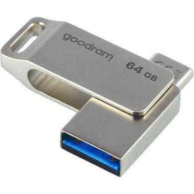 USB Flash GoodRAM 64GB USB 3.2 ODA3 Metal, Retail (ODA3-0640S0R11) [403921]