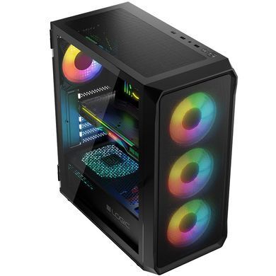 Корпус LogicConcept PORTOS MESH+GLASS ARGB fans 4x120mm BLACK без БЖ ATX (AT-PORTOS-10-0000000-0002) [404617]