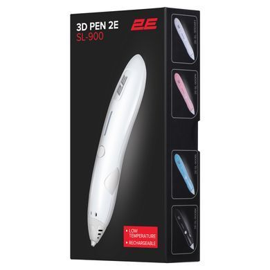 Ручка 3D 2E SL_900, PCL, Aкб 500mAh, білий (2E-SL-900WH) [106621]